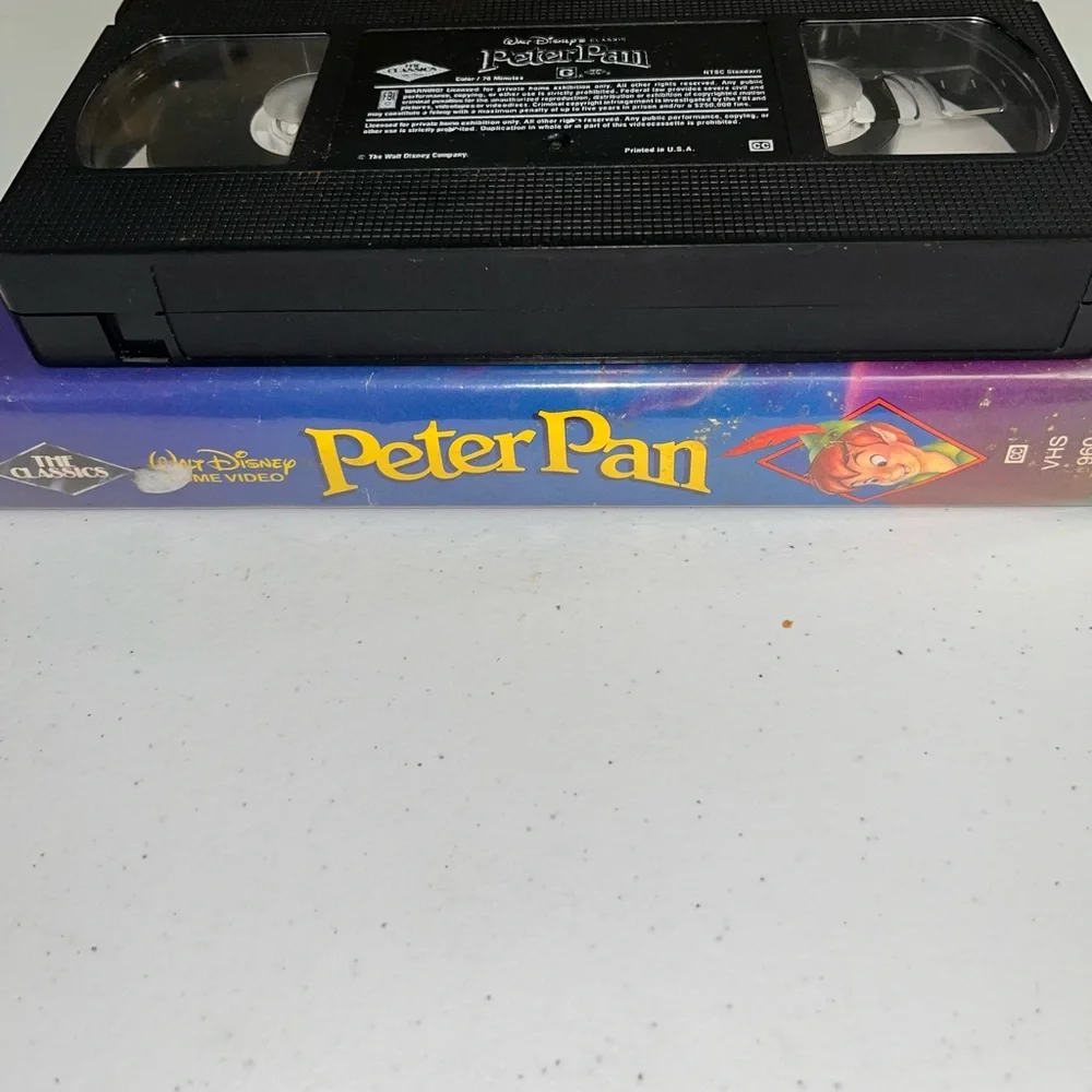 Disney’s Peter Pan Black Diamond The Lion Classics VHS Movie 960